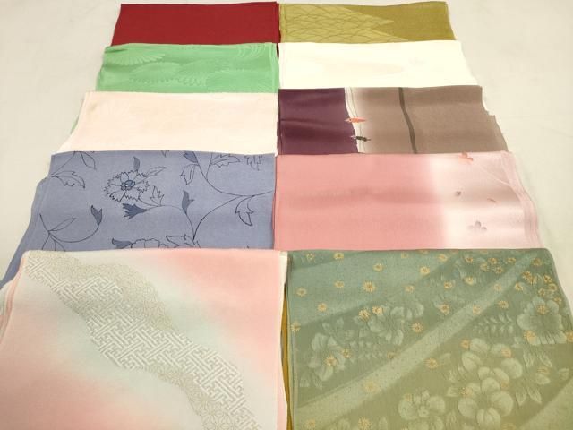 平和屋着物 和装小物 帯揚げ10枚セット 正絹 DAAV2456xg