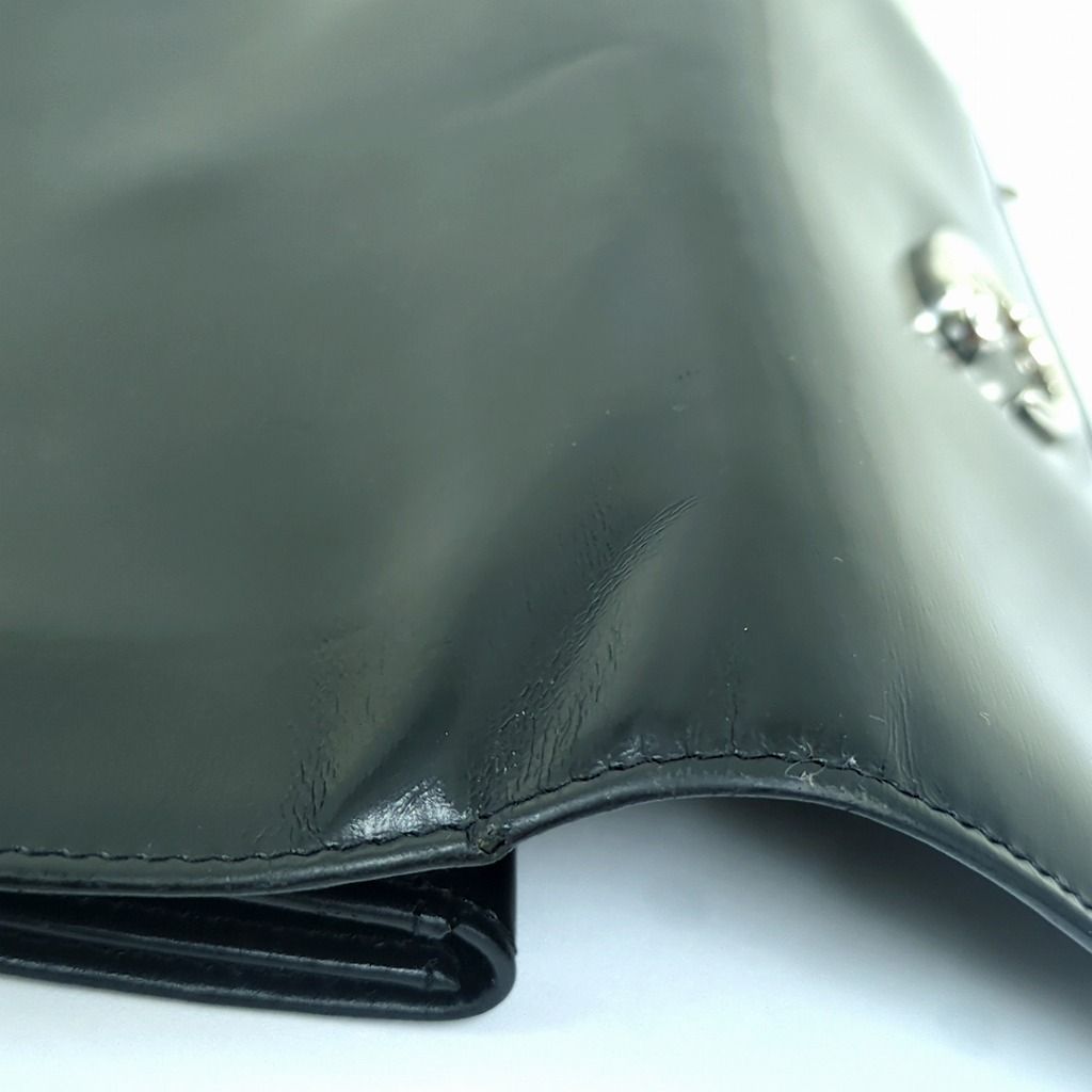 カルティエ パンテール レザー シルバー金具 長財布 ブラック フランス製 カルティエ パンテール レザー シルバー金具 長財布 ブラック