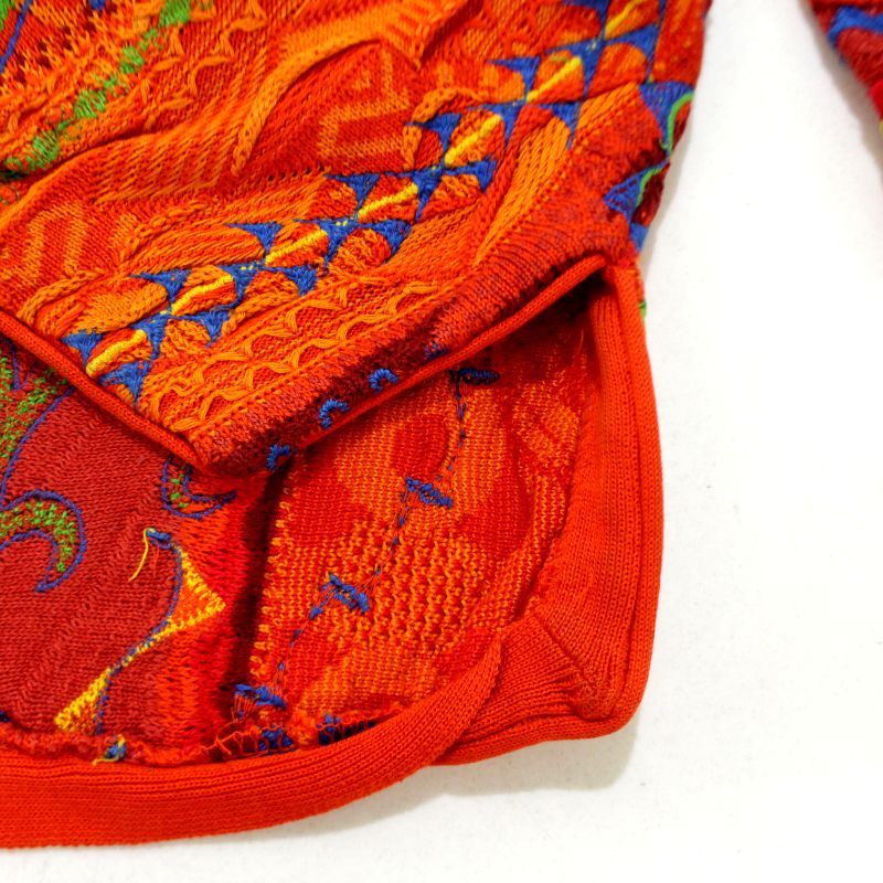 90s vintage COOGI ハーフジップ 3D ニットセーター メンズ 表記
