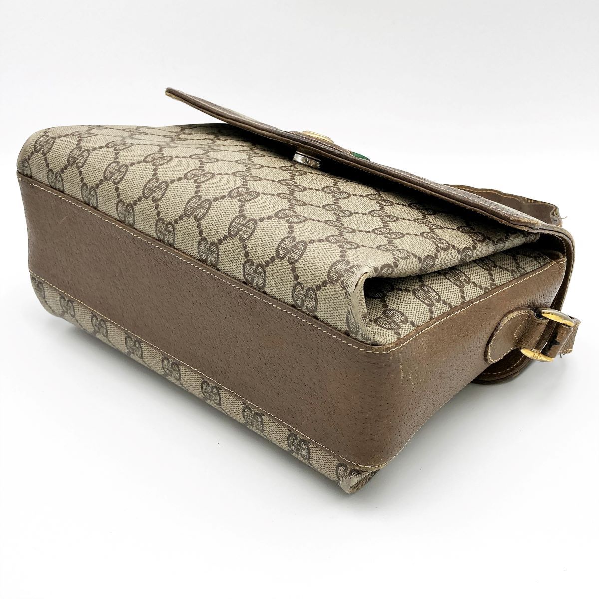 GUCCI グッチ　ショルダーバッグ シェリーライン　GG スウェード GUCCI◇GG柄//シェリーライン/オールドグッチ/ショルダーバッグ