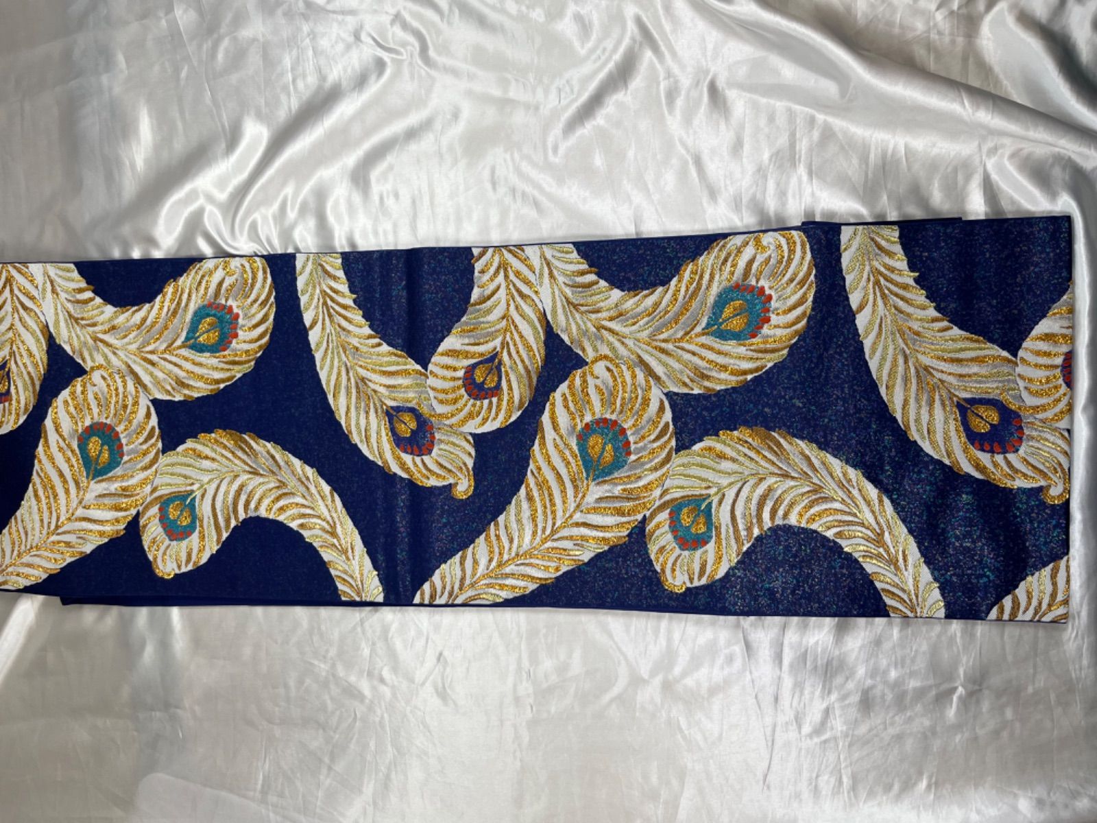 豪華絢爛美品羽柄正絹六通袋帯☆川島織物☆(未使用） 【公式通販】