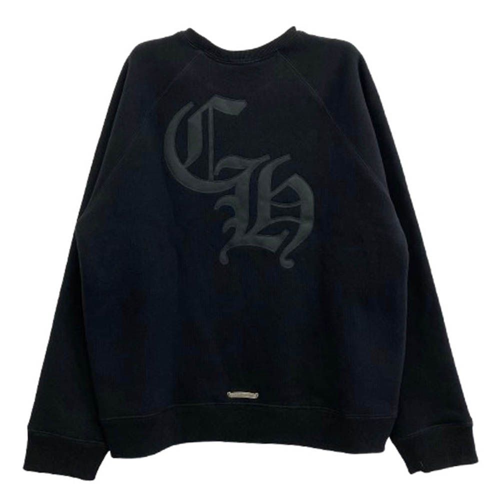 Chrome Hearts ブラック スウェット クロムハーツスウェットネックロゴブラック|クロムハーツ通販