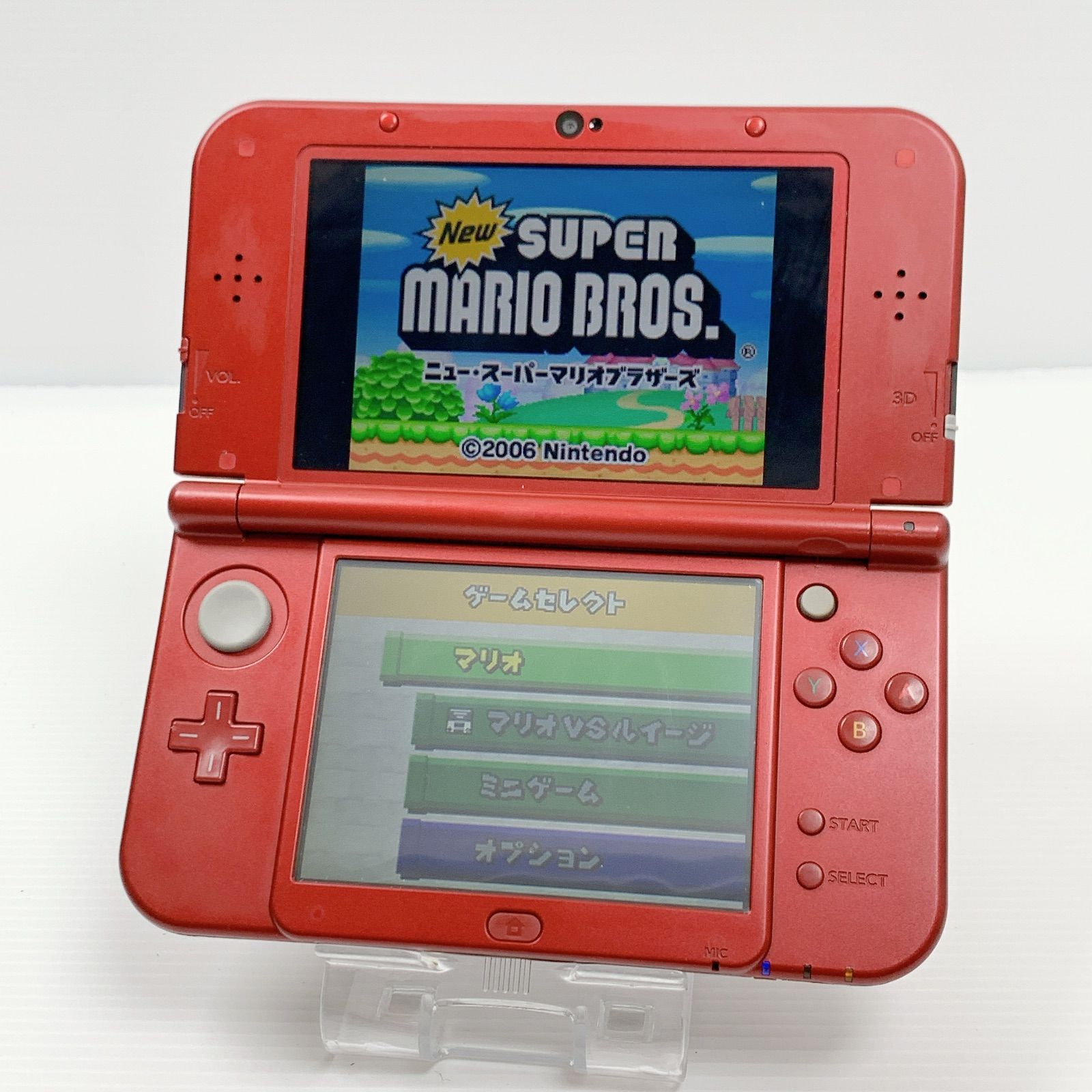 New ニンテンドー 3DS LL モンハンクロス レッド 遊べるセット 動作 