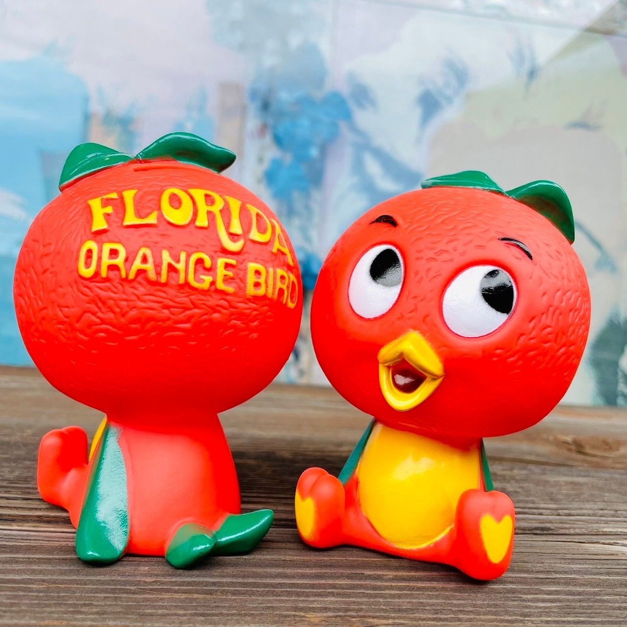 アメリカン雑貨　ミスターバブルフロリダ　オレンジバード　バンク　貯金箱 Orange Bird オレンジバード フロリダ ソフビ コインバンク