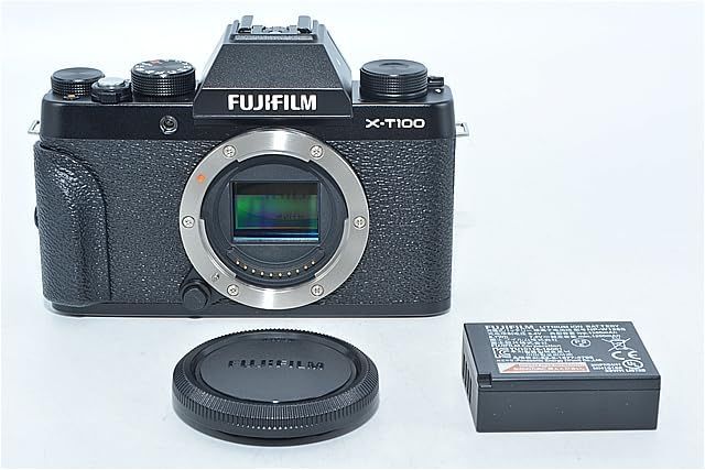 FUJIFILM ミラーレス一眼 X-T100レンズキット シャンパンゴールド X