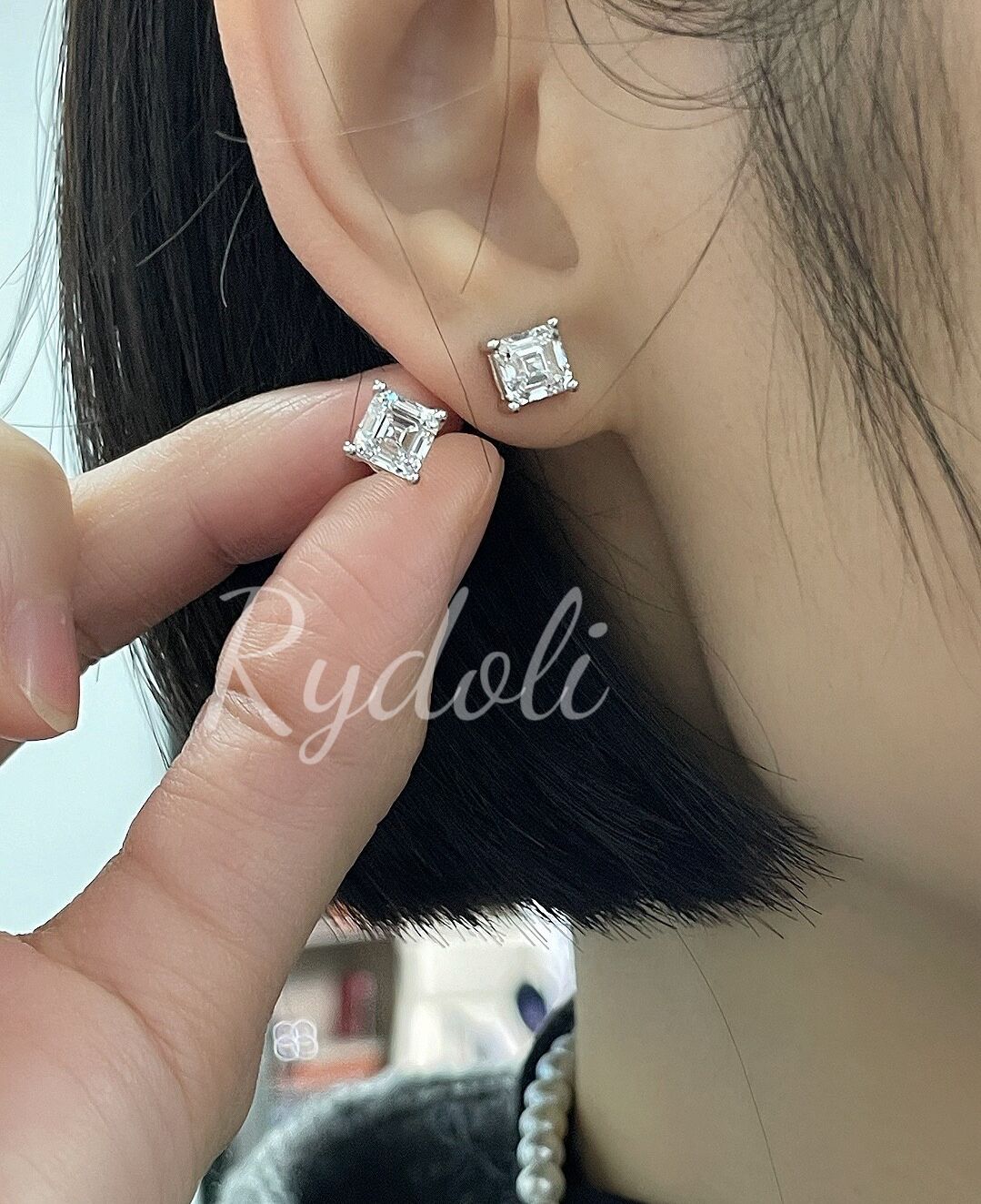 PT950 2.04ct D VS1 オーダーメイドピアス ラボグロウンダイヤモンド