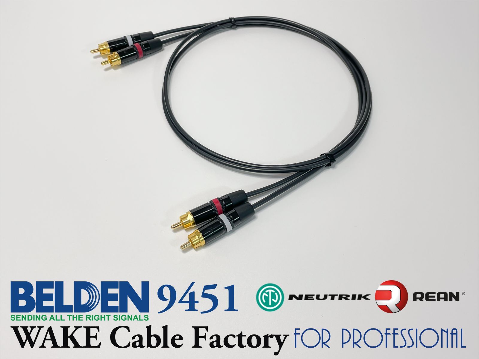 BELDEN最高峰！88760☆NEUTRIK☆RCAケーブル 2.5mペア ベルデン 88760 5m +