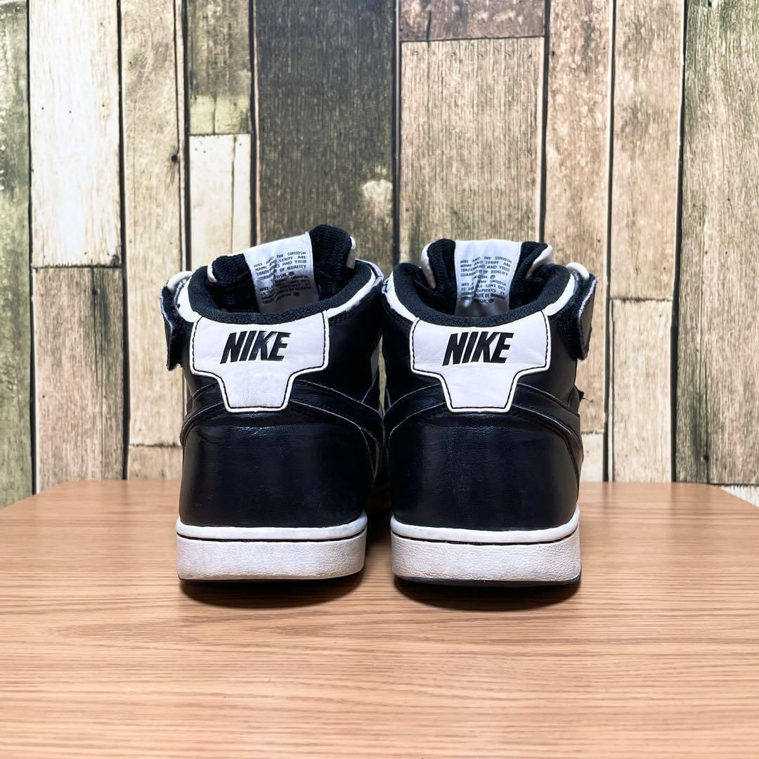 大人気モデル》ナイキ NIKE 黒☆ハイカットスニーカー 刺繍ロゴ