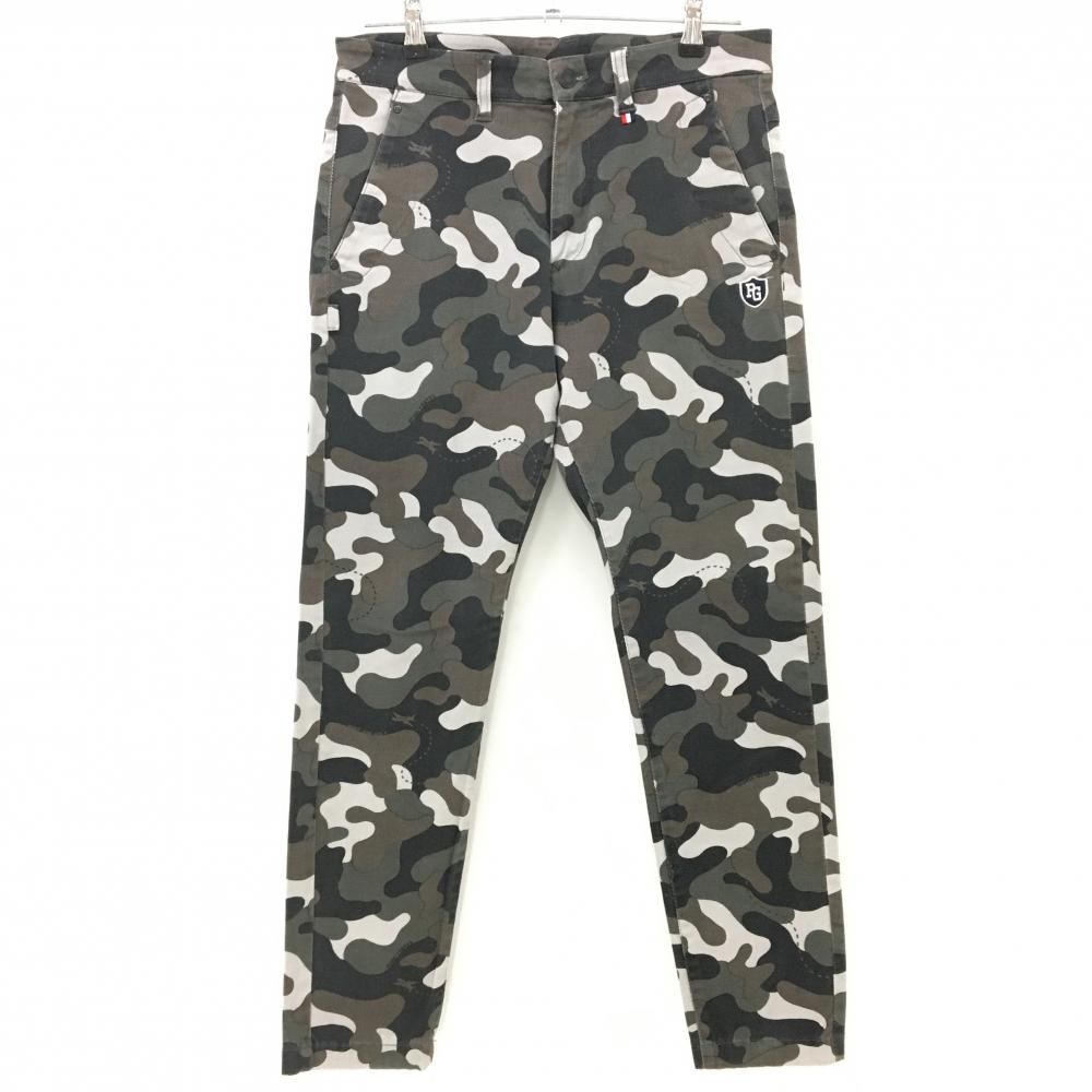 パーリーゲイツ パンツ カーキ×黒 カモフラ 迷彩 ストレッチ メンズ 4