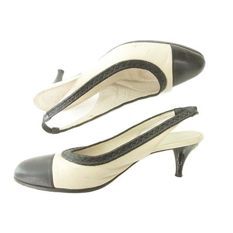 ✨美品✨CHANEL シャネル パンプス バイカラー ココマーク 37 CHANEL - シャネル CHANEL パンプス バイカラー ココマーク