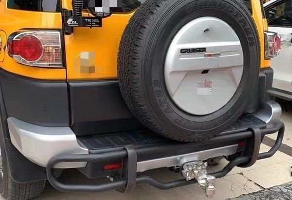 FJクルーザー GSJ15W型 2006－2018年 リアバンパーガード リヤバンパーガード スチール製 キズ防止 外装カスタム 1P FFCRYSTALESIA_COM