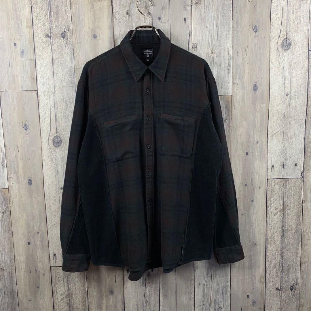 invisible man インビジブルマン コーデュロイ 切り替え シャツ WWW_NOITHATQUANGTHANH_NET