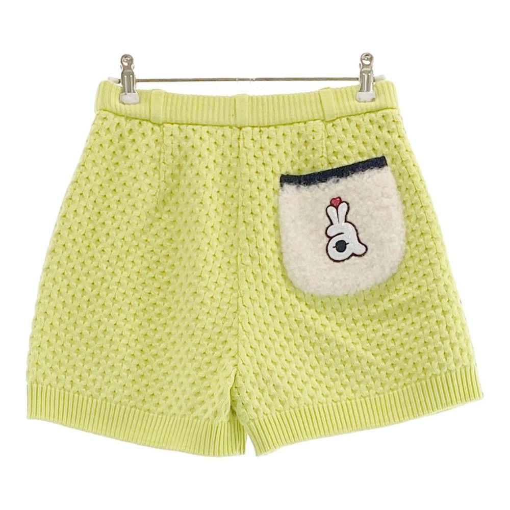 サイズ：36 ARCHIVIO アルチビオ ニット ショートパンツ グリーン系