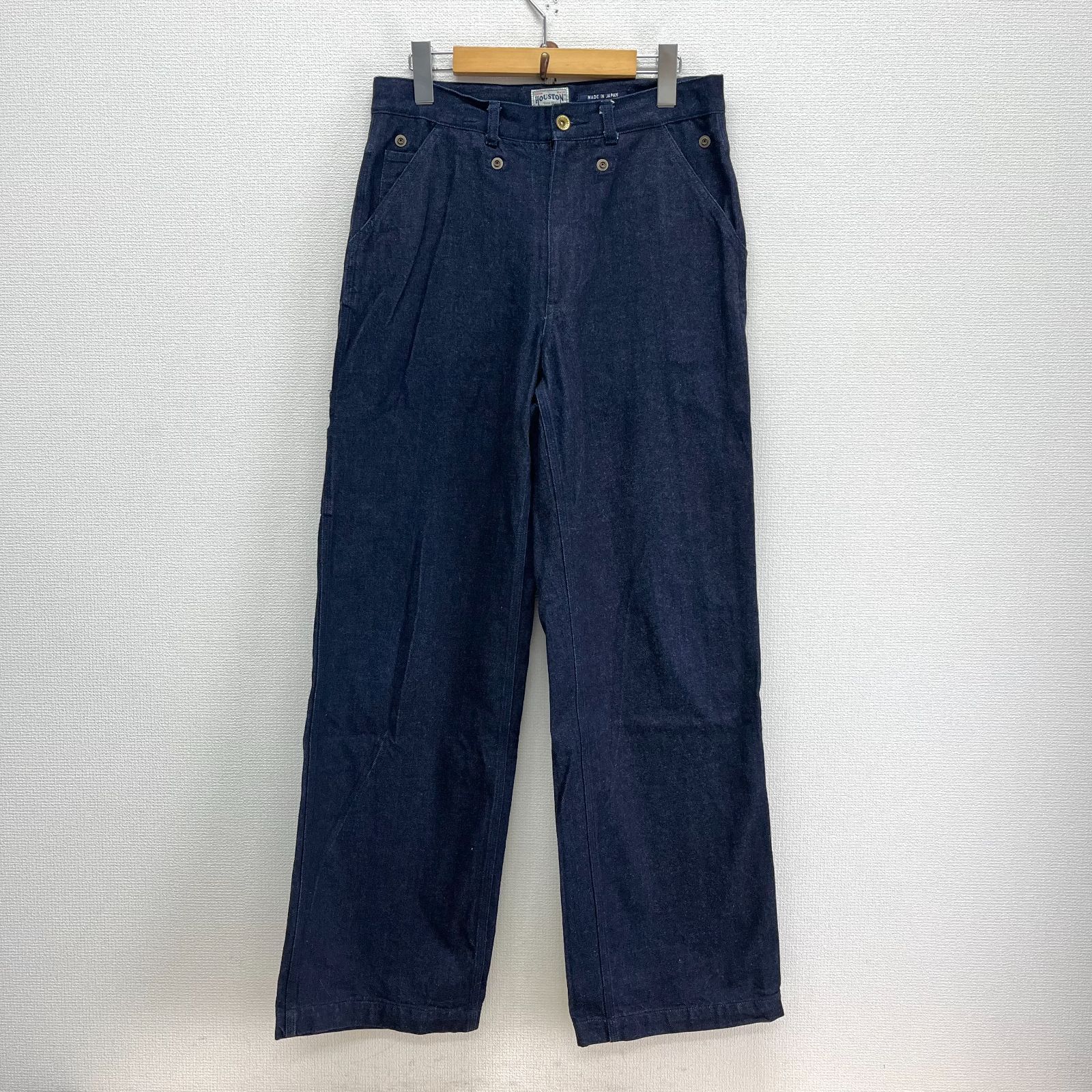 HOUSTON ヒューストン 10017 APRON DENIM PAINTER PANTS デニム ペインターパンツ ワークパンツ インディゴ 30 10129119