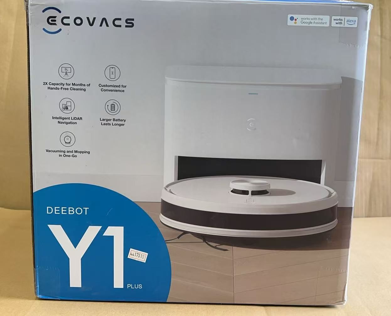 済 ECOVACS DEEBOT Y1 PLUS ロボット掃除機 4417519