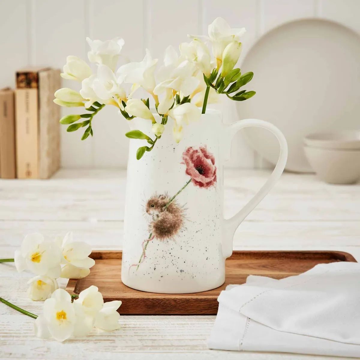 棚卸整理品特価！】ROYAL WORCESTER（ロイヤル ウースター）ボーンチャイナジャグ Wrendale  DESIGN（レンデール・デザイン）Mouse 2pt Jug（ネズミ柄）1130ml - メルカリ