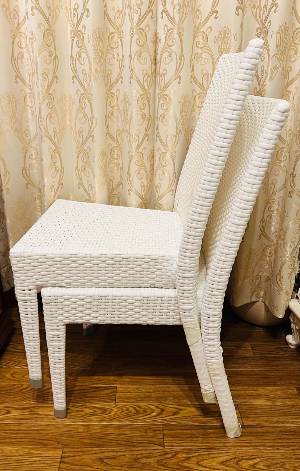 金華山ダイニングチェア 専用です イタリア ロココ調 猫脚 金華山織風
