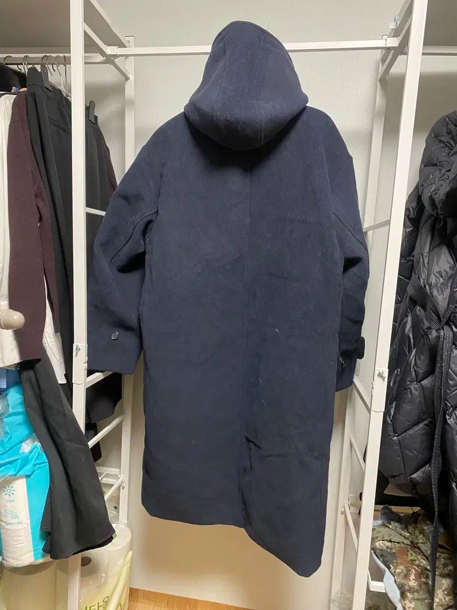 PARTIMENTO パルティメント ネイビー トグルボタン コート S