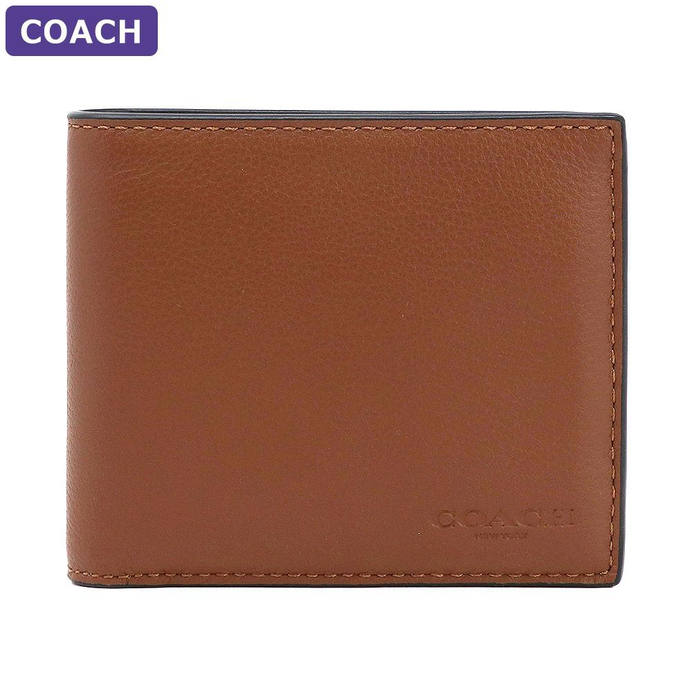 コーチ COACH 財布 二つ折り財布 F74991 CWH ミニ財布 IDケース アウトレット メンズ ウォレット 新作 父の日 新品 未使用品