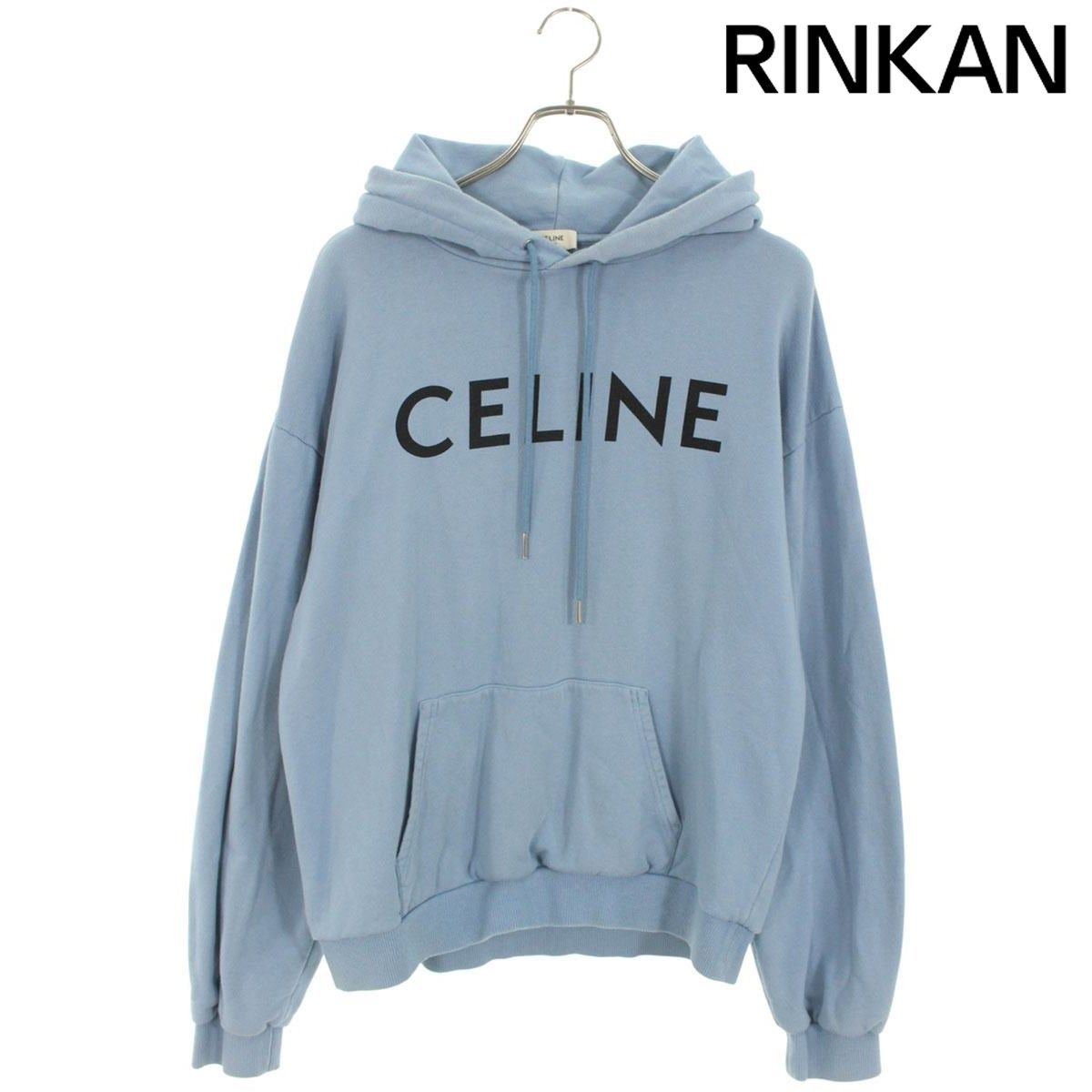 セリーヌ 2Y321670Q クラシックロゴルーズプルオーバーパーカー メンズ  