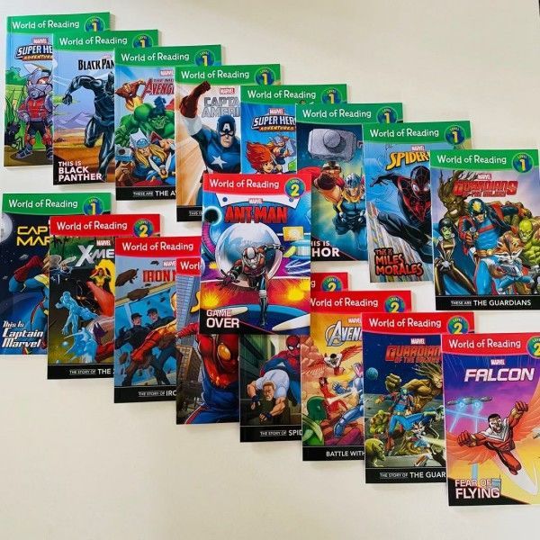 新品World of Reading Marvel マーベル 英語絵本31冊 新品未使用 Marvel World of Reading ギフトセット英語絵本 31冊