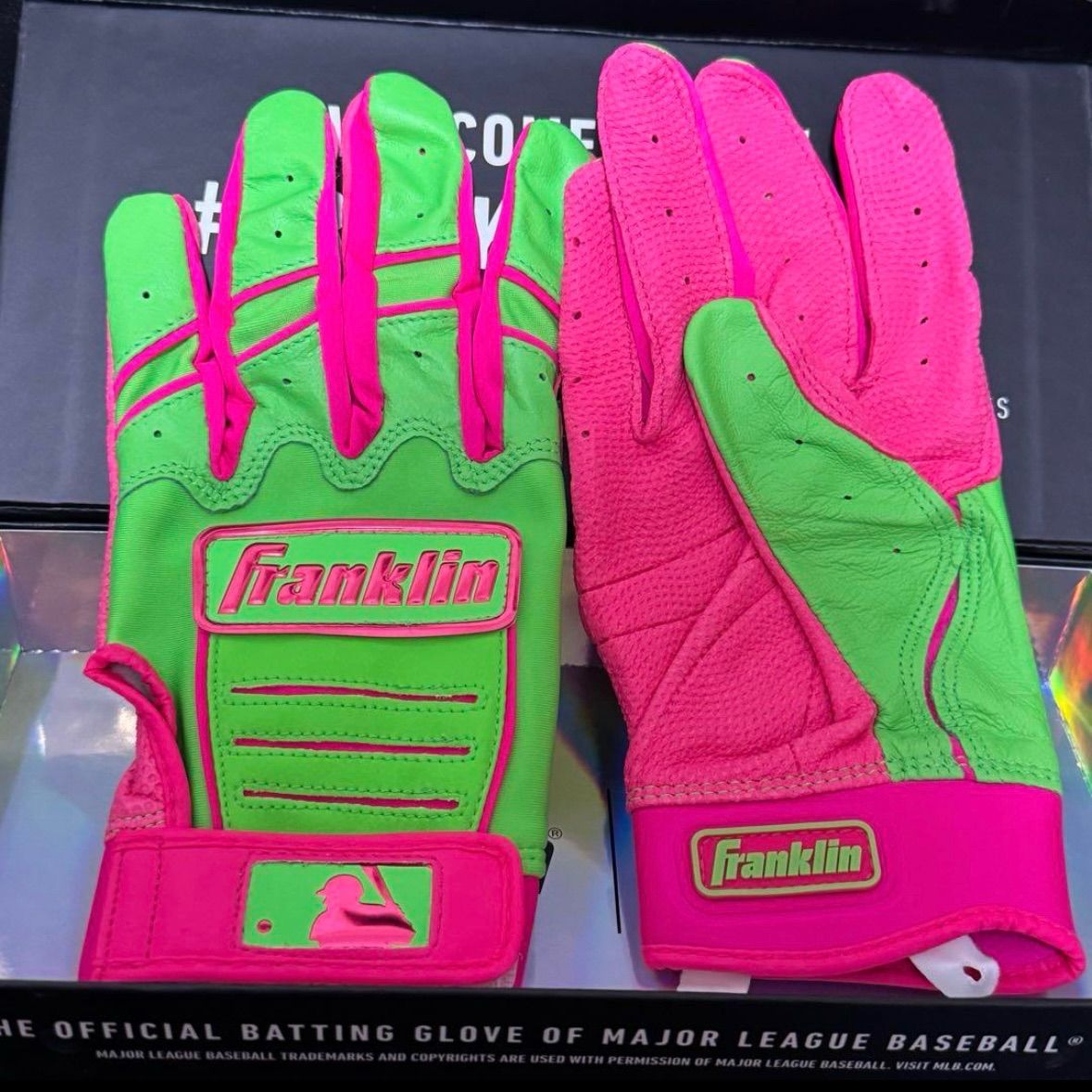 Franklin CFX Pro グリーン ピンク バッティンググローブ