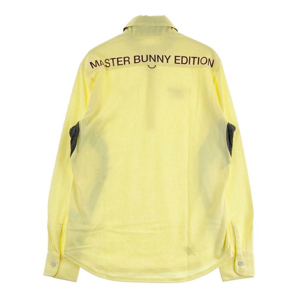 サイズ：4 MASTER BUNNY EDITION マスターバニーエディション  長袖ポロシャツ  イエロー系 [240101459795] ゴルフウェア メンズ ストスト サイズ：4 MASTER BUNNY EDITION マスターバニーエディション
