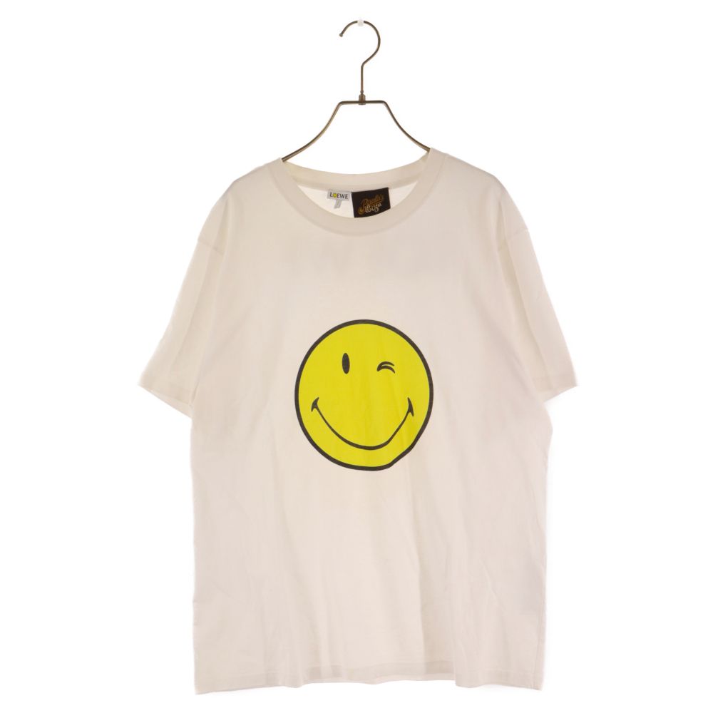 LOEWE (ロエベ) ×Paula's Ibiza SMILEY WORLD パウラズイビザ スマイリーワールド フロントプリント半袖Tシャツ  ホワイト - メルカリ