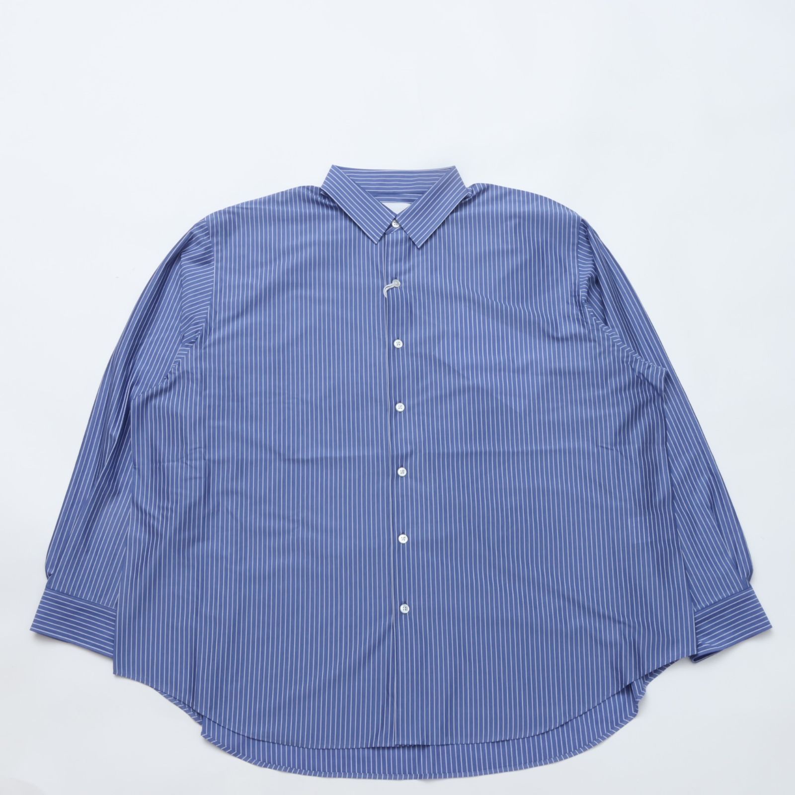 KANEMASA PHIL. +81 別注シャツ ブルーストライプ サイズ2 KANEMASA PHIL. +81 別注シャツ ブルーストライプ サイズ2