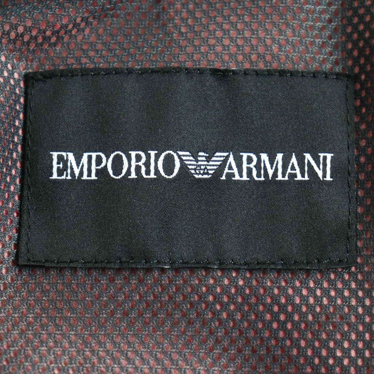 美品○黒タグ EMPORIO ARMANI/エンポリオアルマーニ ラムレザー