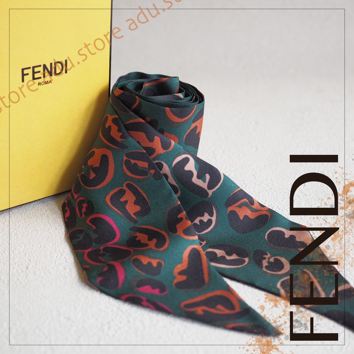 正規品】フェンディ FENDI ラッピー ツイリースカーフ - バンダナ/スカーフ