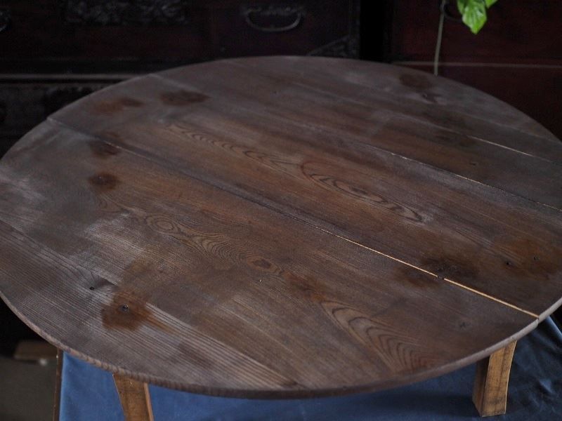 昭和レトロ丸ちゃぶ台 昭和中期 古録展 送料無料 品番F4490 WWW_OLIVIERBERNSTEIN_COM