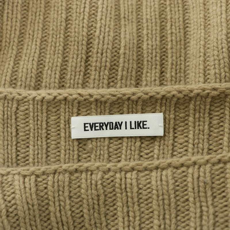 【エブリデイアイライク】カシミヤニット ベージュ ドゥーズィエムクラス DEUXIEME CLASSE エブリデイアイライク