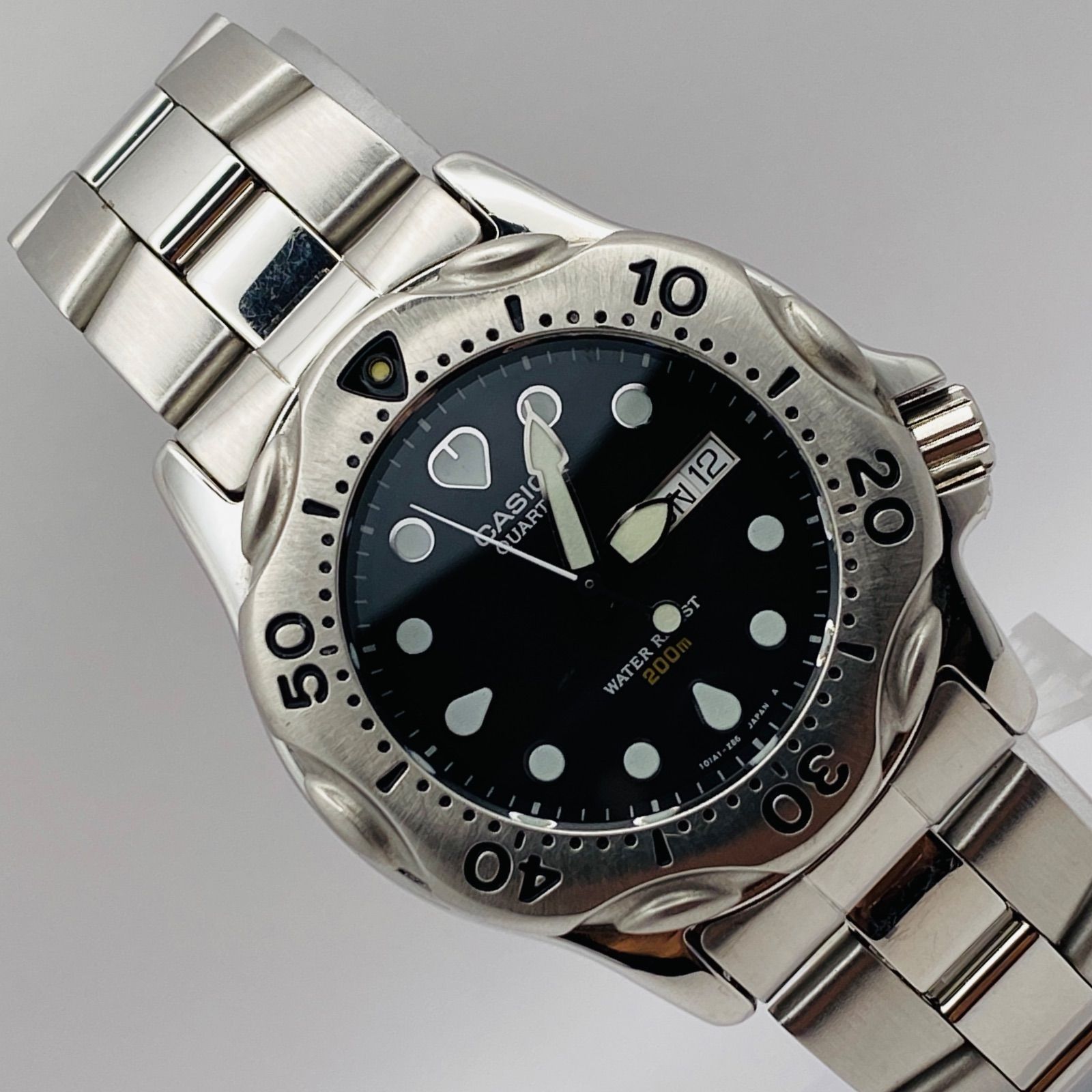 T070）希少 良品 稼動品 CASIO カシオ Air Divers 200m ダイバー MDP 