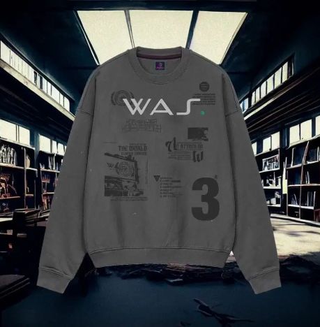 WAS Star Crewneck （ GRAY ） パーカー