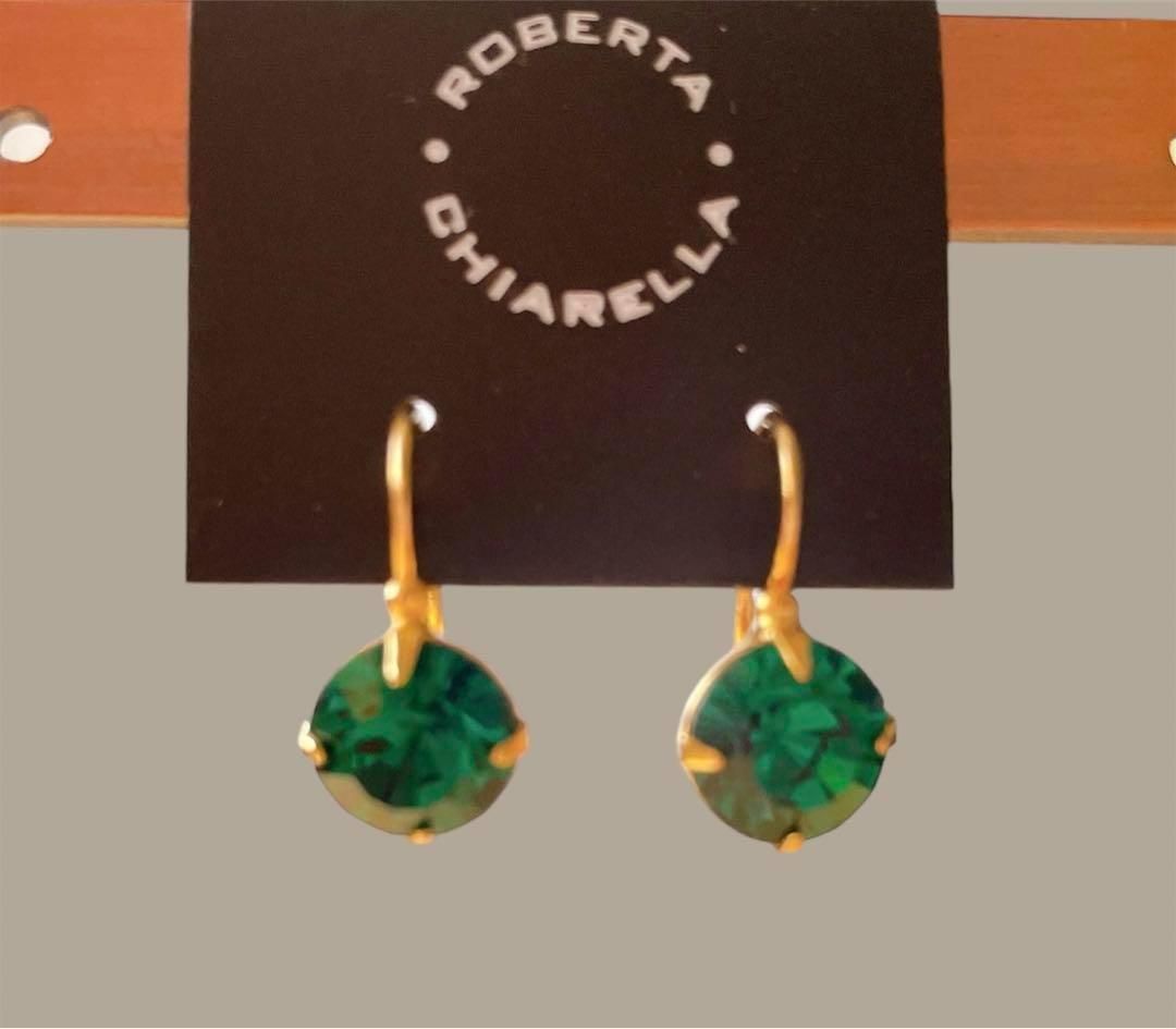 新品◇Roberta Chiarella ロベルタチャレラ エメラルドカラードロップ 
