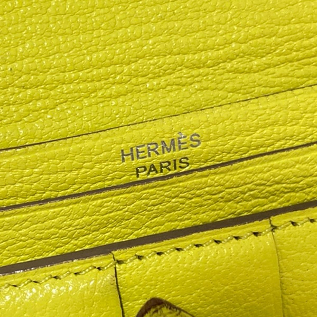 新品級HERMESエルメス ベアンスフレ長財布 オレンジシルバー金具 財布 HERMES(エルメス) 長財布 ベアンスフレ スフレ 新型金具