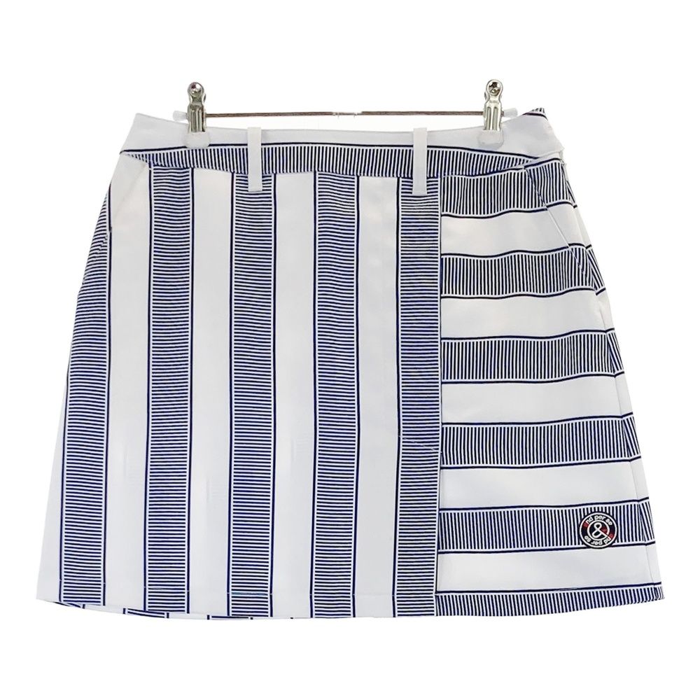 サイズ：L AND PER SE アンパスィ スカート ボーダー ストライプ柄