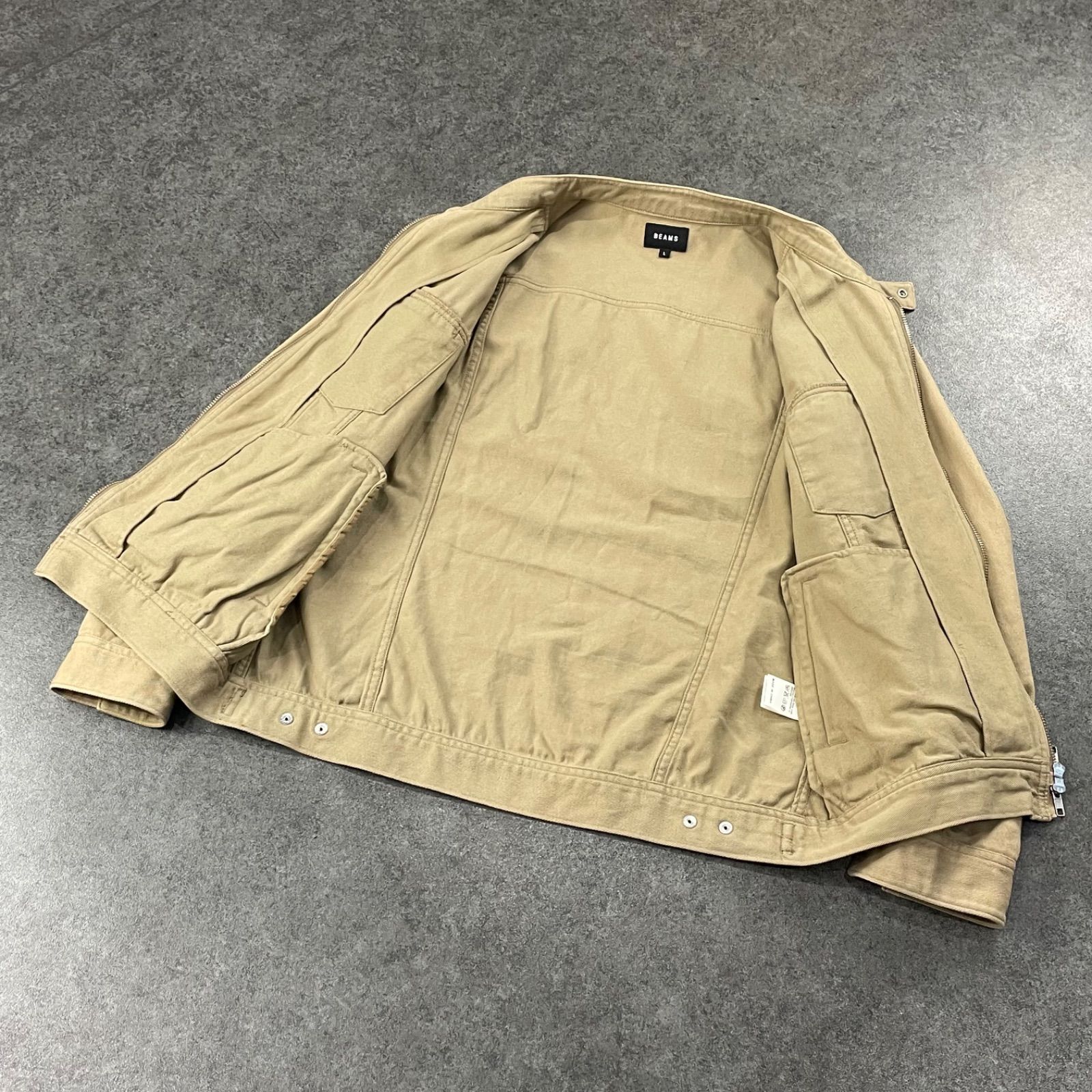 BEAMS Full Zip Riders Jacket Blouson ビームス フルジップ ワーク BEAMS Full Zip Riders Jacket Blouson ビームス フルジップ ワーク