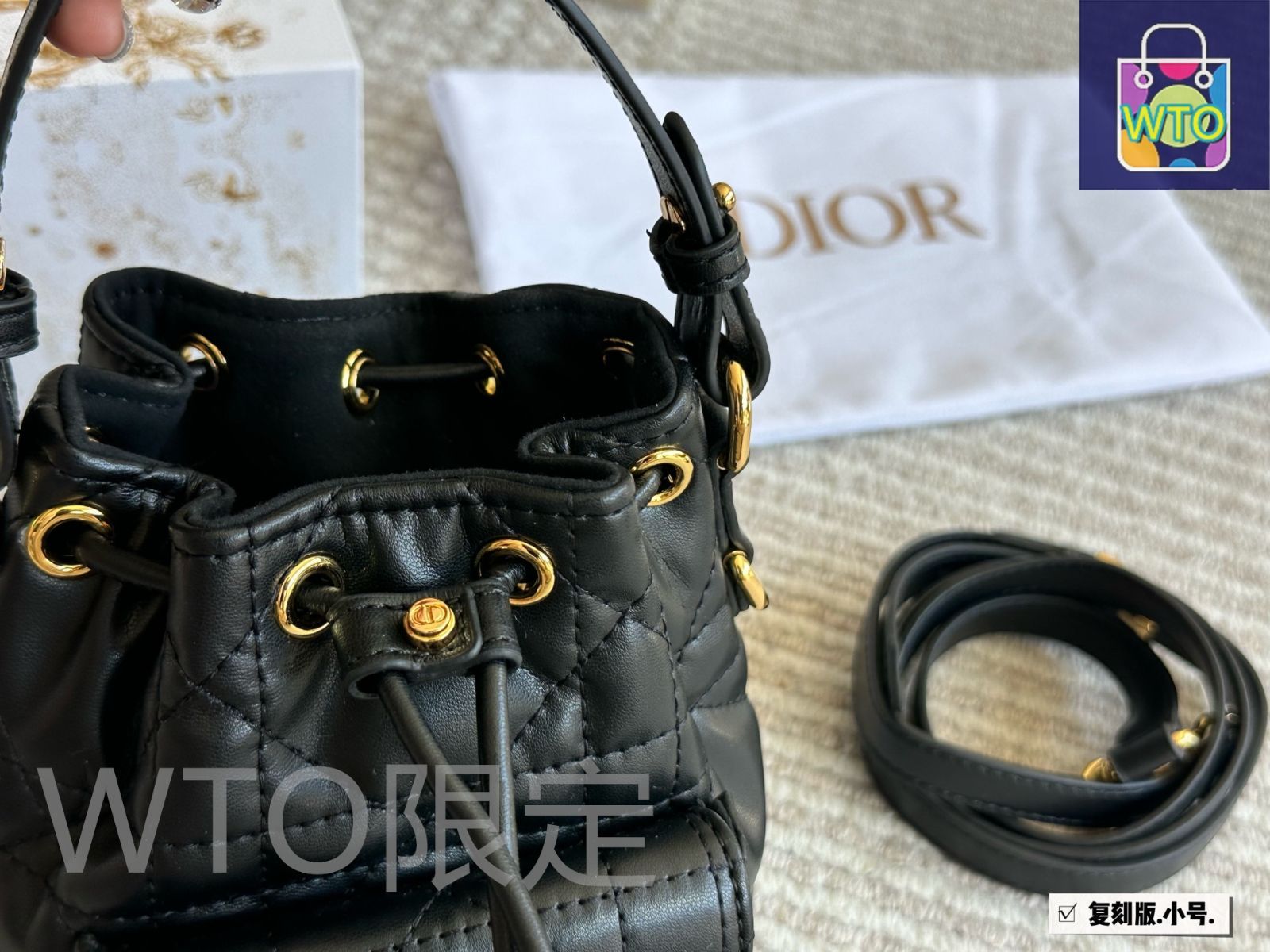 【Dior】ディオール★caro small★カロ スモール【ランク：A】 Dior Caro スモール ブラック ディオール カロ ショルダーバッグ