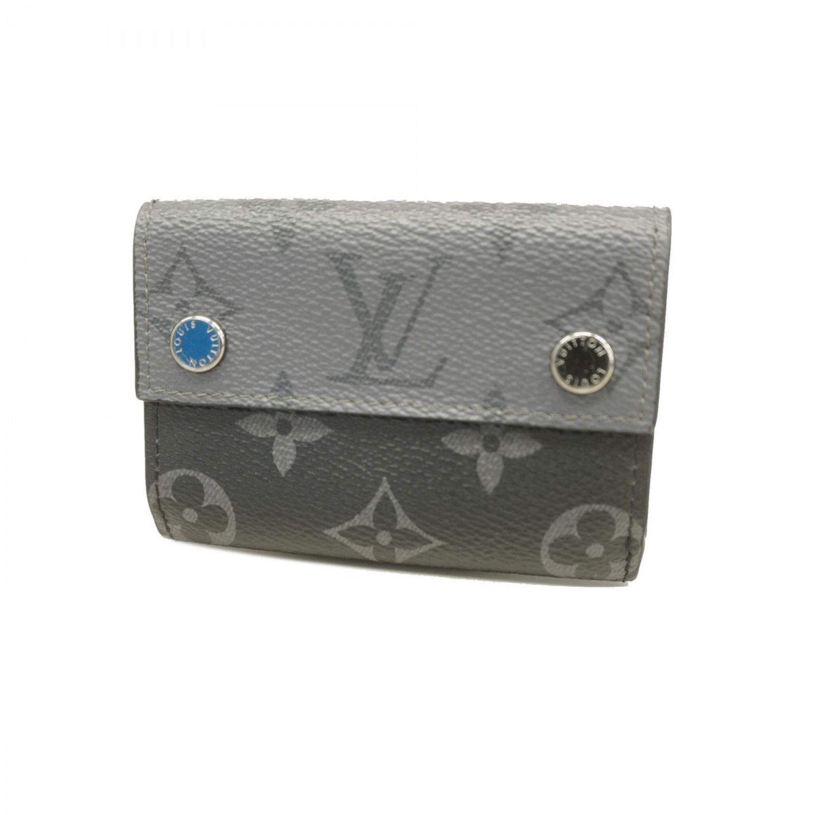 ルイ ヴィトン Louis Vuitton ルイ ヴィトン 三つ折り財布 モノグラム エクリプス リバース ディスカバリーコンパクトウォレット M45417 グレー ブラックメンズ