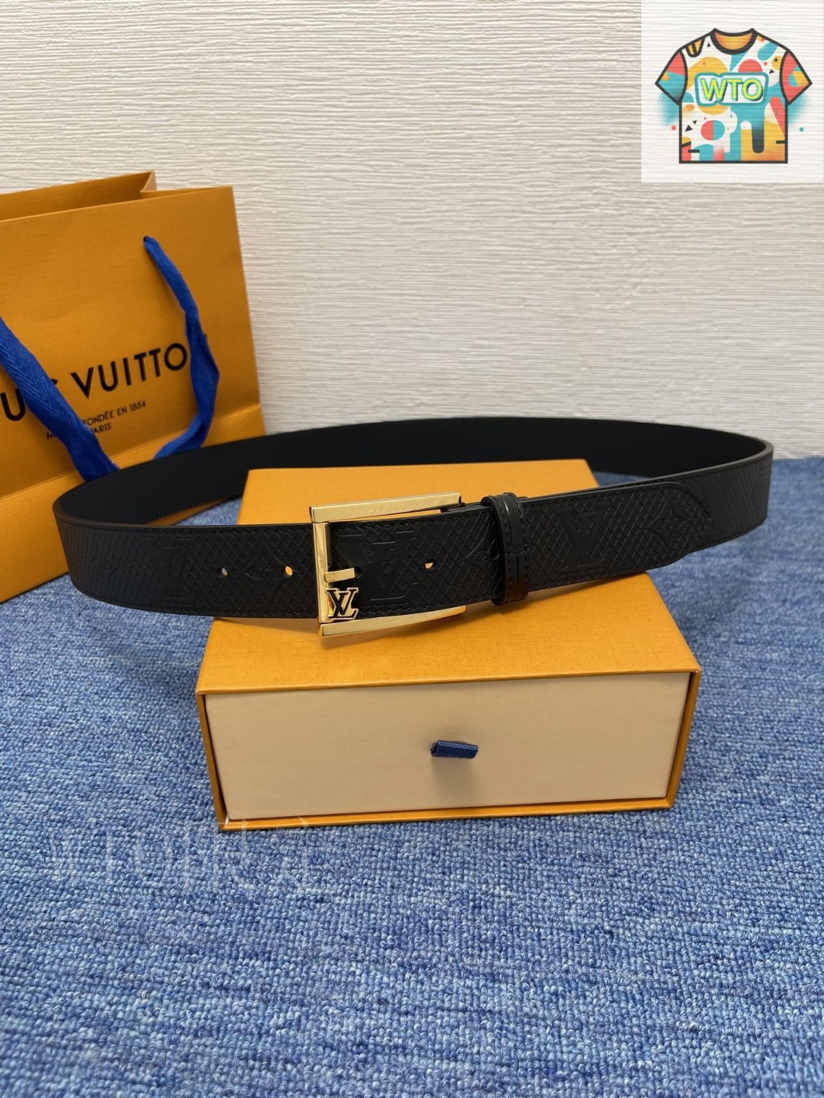 Louis Vuitton エンボスバックル ベルト 今日特価】LOUIS VUITTON ネオクラシック エンボスレザーベルト
