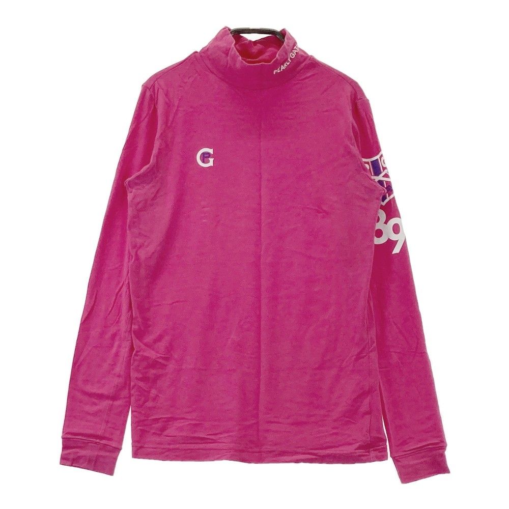 サイズ：0 PEARLY GATES パーリーゲイツ  ハイネック 長袖Tシャツ  ピンク系 [240101312432]# ゴルフウェア レディース ストスト