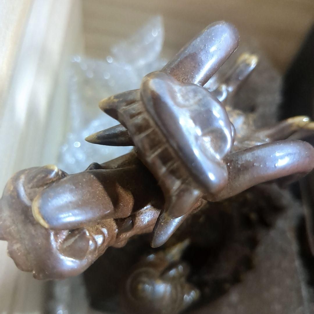 木村陶峰 備前焼 龍 竜 ドラゴン 置物 干支 陶正園 胡麻焼 共箱 冊子