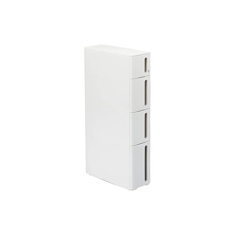 サンカ 隙間収納 完成品 ストランティ ドロアーA ホワイト 色 幅17×奥行45×高さ85cm squ DA-1210WH 日本製 0