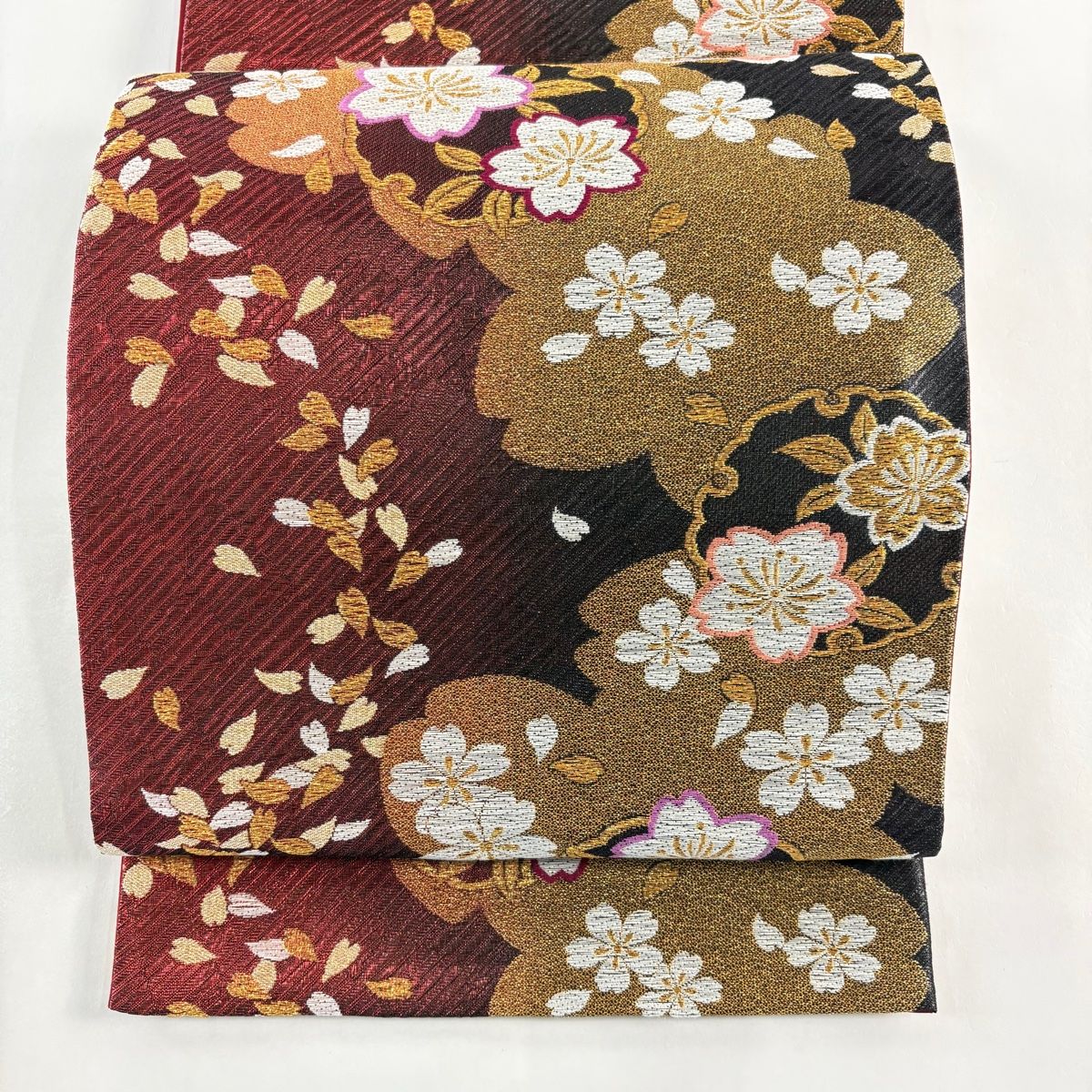 ★専用♦再お値下げしました！振袖+袋帯セット　京紅型　大輪万寿菊　丹後ちりめん 1枚までメール便発送OK】高級 正絹帯揚げ 丹後ちりめん 銀通し