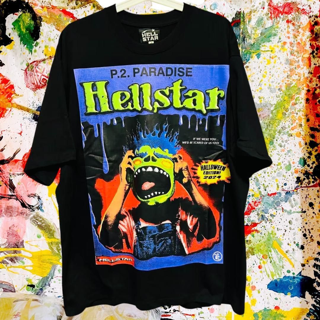 Hellstar アバンギャルド リプリント Tシャツ 半袖 バンドT P2P 新品 