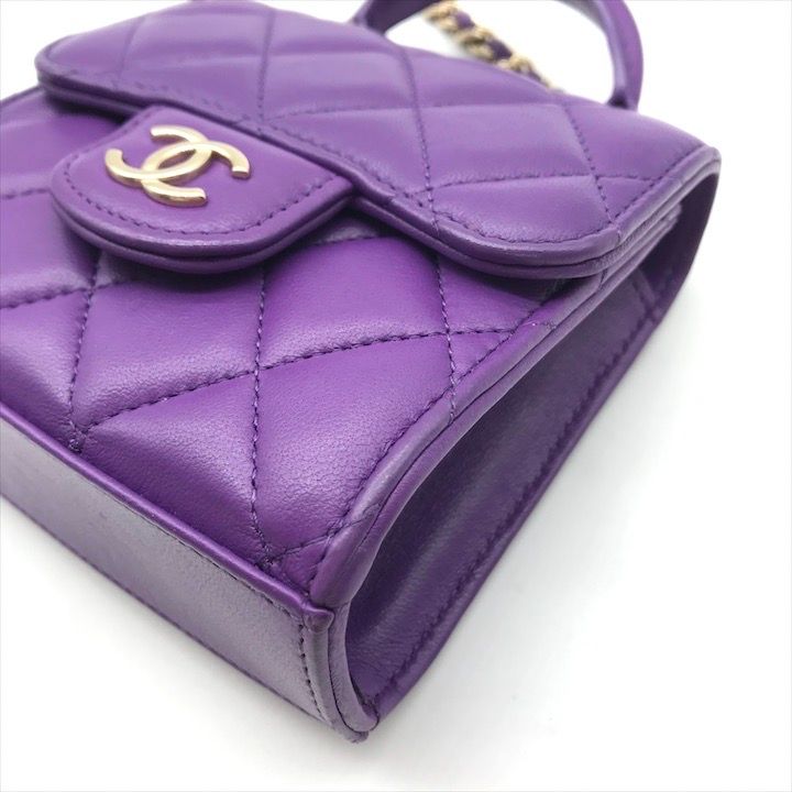 シャネル マトラッセ ラムスキン ウエスト ボディ ショルダー バッグ CHANEL 【広尾店】美品 シャネル マトラッセ ボディバッグ