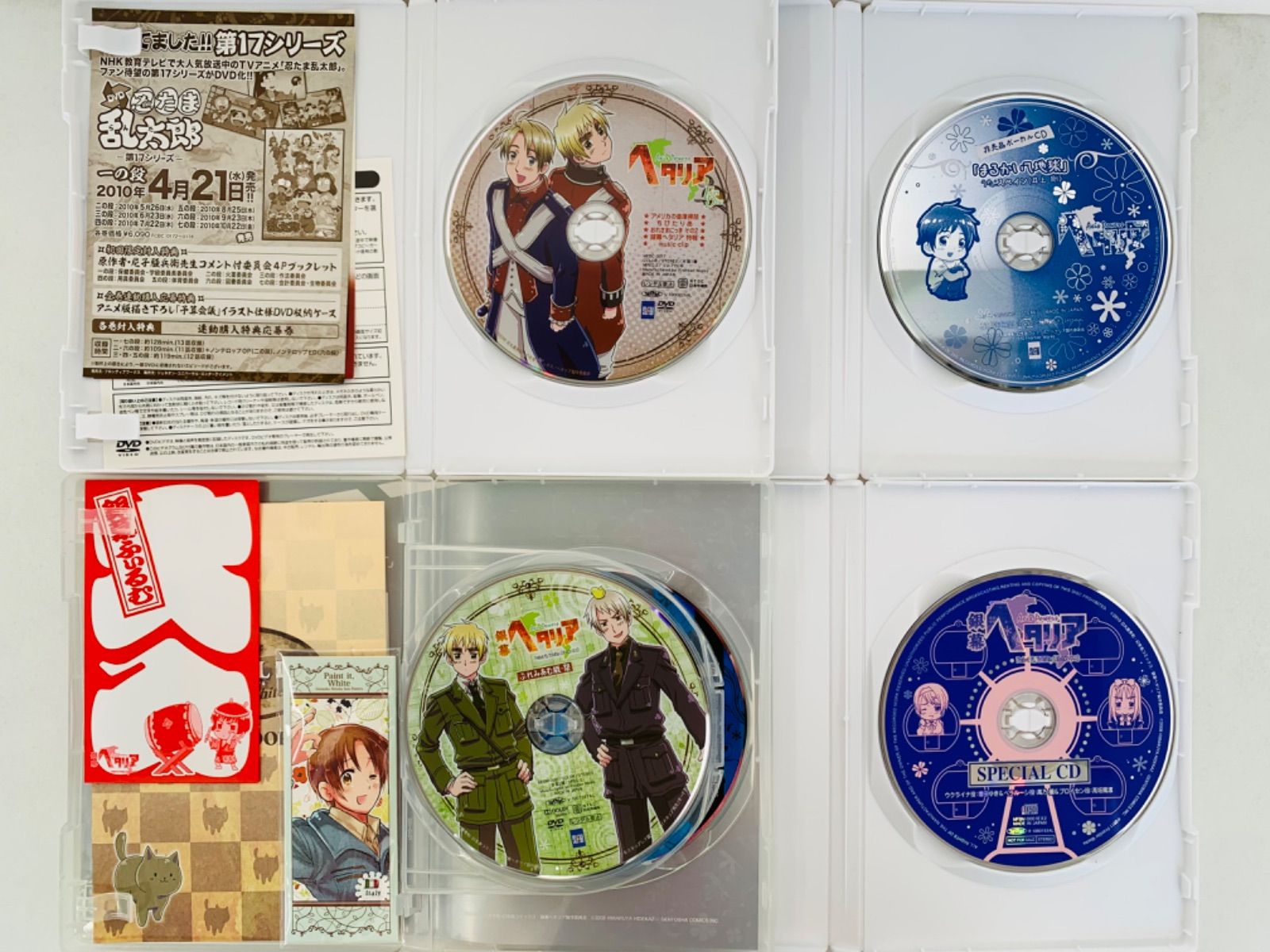 ヘタリア アニメイト限定版・初回限定CDセット全8巻＋ファンD＋銀幕