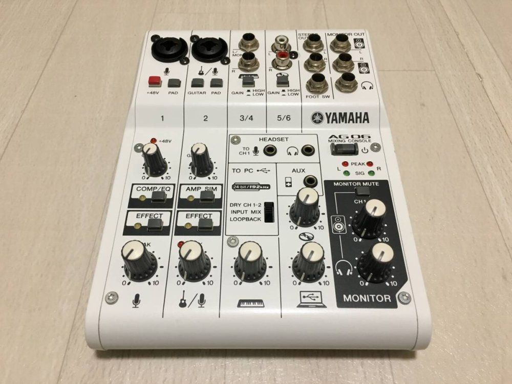 ヤマハ YAMAHA ウェブキャスティングミキサー AG03 3ch 配信向け機能